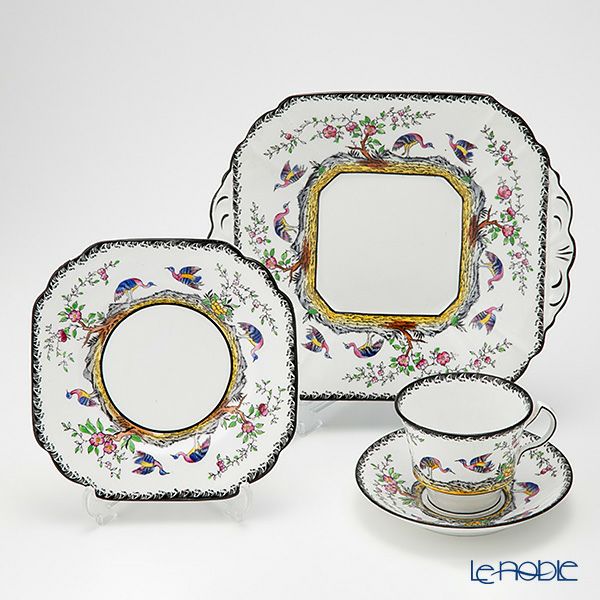 英国ヴィンテージ メルバ オリエンタルバード クアトロセット