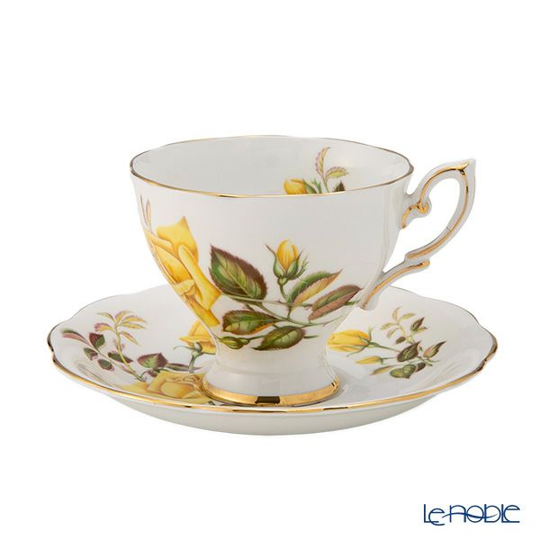 【1点限り】英国ヴィンテージ ロイヤルスタンダード 黄色のバラ トリオセット