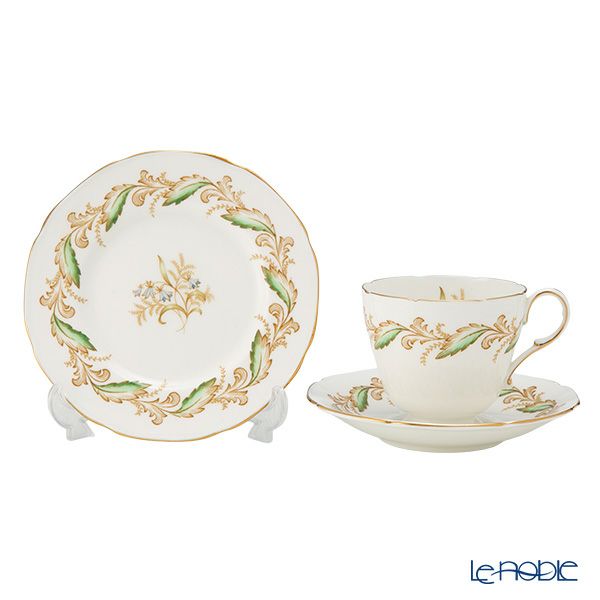 【1点限り】英国ヴィンテージ パラゴン グリーンフェザー トリオセット