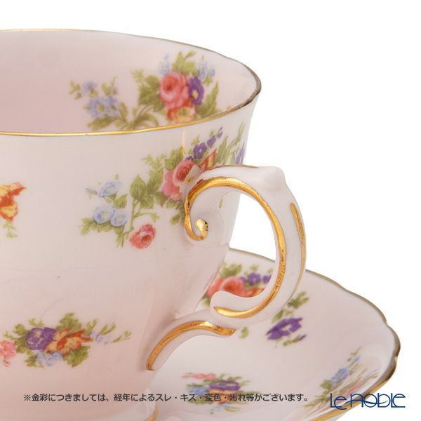 【1点限り】英国ヴィンテージ タスカン ピンク花柄 トリオセット