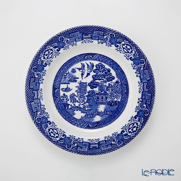 英国ヴィンテージ ウッドアンドサンズ ウィロー プレート