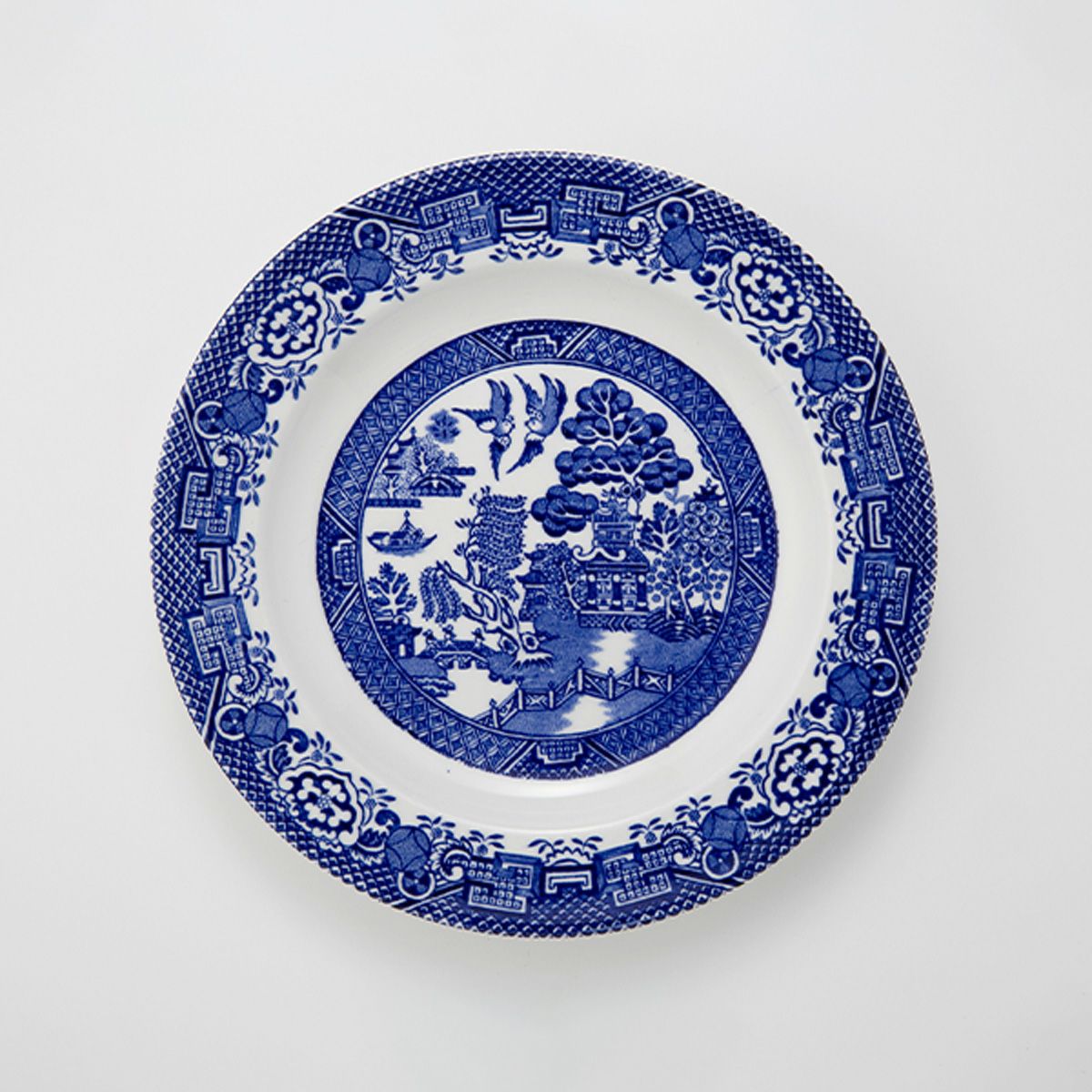 英国ヴィンテージ ウッドアンドサンズ ウィロー プレート