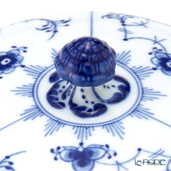 ロイヤルコペンハーゲン（Royal Copenhagen） ブルー フルーテッド プレイン ボウル＆ソーサー 蓋つき 380ml 1064774