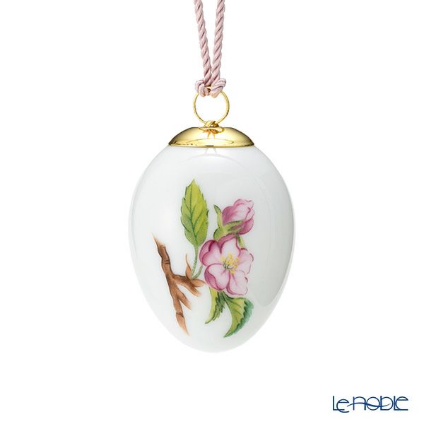 ロイヤルコペンハーゲン（Royal Copenhagen）スプリングコレクション 2024 イースターエッグ アップルブロッサム H6cm 1071647 ※画像の紐のお色は一例※