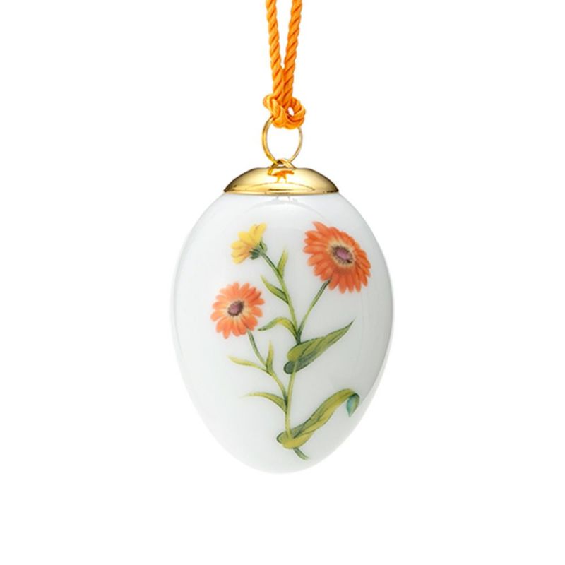 ロイヤルコペンハーゲン（Royal Copenhagen）スプリングコレクション 2024 イースターエッグ マリーゴールド H6cm 1071740 ※画像の紐のお色は一例※