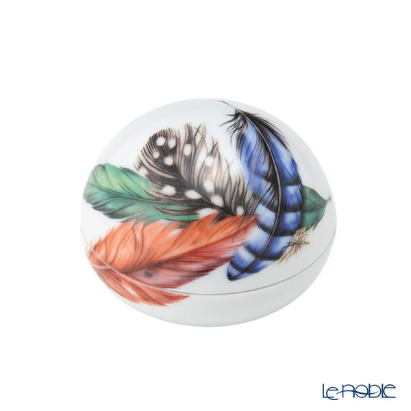 ロイヤルコペンハーゲン（Royal Copenhagen）スプリングコレクション 2025 ボンボニエール ブルー ミックスフェザー 10cm 1074942