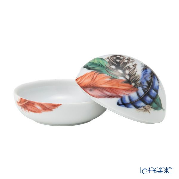 ロイヤルコペンハーゲン（Royal Copenhagen）スプリングコレクション 2025 ボンボニエール ブルー ミックスフェザー 10cm 1074942