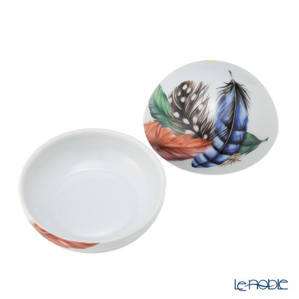 ロイヤルコペンハーゲン（Royal Copenhagen）スプリングコレクション 2025 ボンボニエール ブルー ミックスフェザー 10cm 1074942