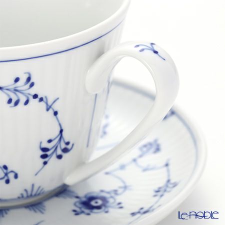 ロイヤルコペンハーゲン（Royal Copenhagen） ブルー フルーテッド プレイン カップ＆ソーサー 240ml 1101064