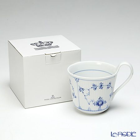 ロイヤルコペンハーゲン（Royal Copenhagen） ブルー フルーテッド プレイン ハイハンドルマグ 1101090／1017175