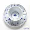 ロイヤルコペンハーゲン（Royal Copenhagen） ブルー フルーテッド プレイン ティーカップ＆ソーサー（ハイハンドル） 240ml 1101092／1017176