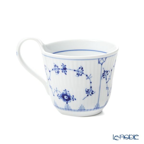 ロイヤルコペンハーゲン（Royal Copenhagen） ブルー フルーテッド プレイン ハイハンドル マグカップ 240ml 1101093／1056202