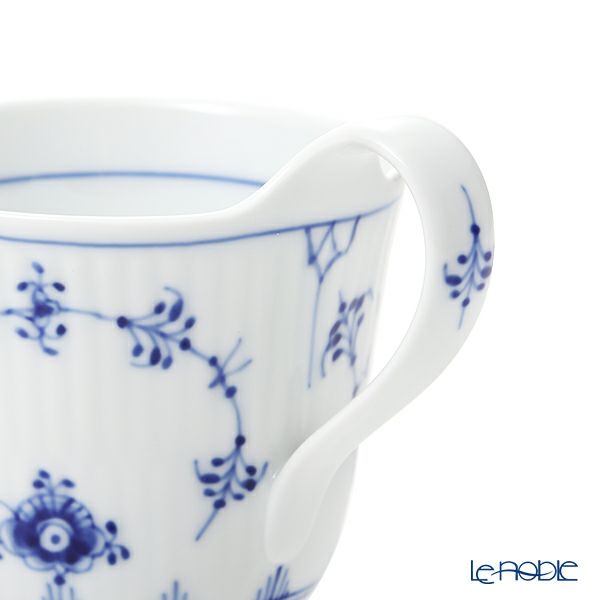 ロイヤルコペンハーゲン（Royal Copenhagen） ブルー フルーテッド プレイン ハイハンドル マグカップ 240ml 1101093／1056202