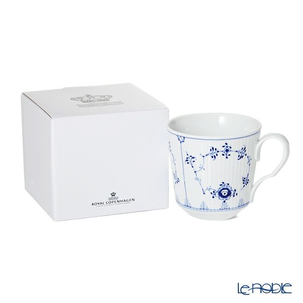 ロイヤルコペンハーゲン（Royal Copenhagen） ブルー フルーテッド プレイン マグカップ（M） 350ml 1101102／1017178