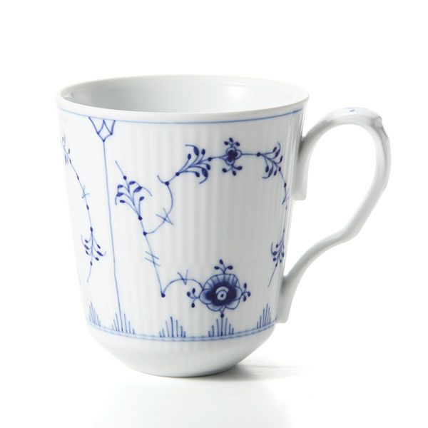 ロイヤルコペンハーゲン（Royal Copenhagen） ブルー フルーテッド プレイン マグ（L） 380ml 1101103／1017179