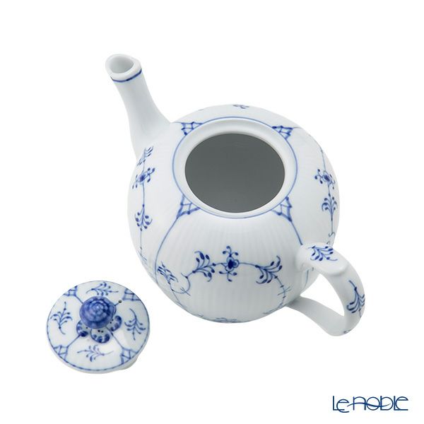 ロイヤルコペンハーゲン（Royal Copenhagen） ブルー フルーテッド プレイン ティーポット（S） 350ml 1101132
