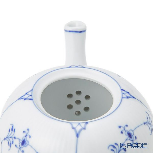 ロイヤルコペンハーゲン（Royal Copenhagen） ブルー フルーテッド プレイン ティーポット（S） 350ml 1101132