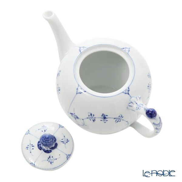 ロイヤルコペンハーゲン（Royal Copenhagen） ブルー フルーテッド プレイン ティーポット（M） 700ml 1101135