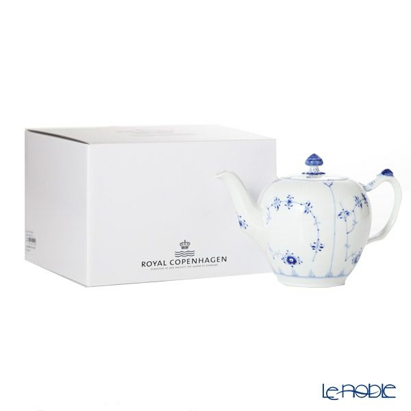 ロイヤルコペンハーゲン（Royal Copenhagen） ブルー フルーテッド プレイン ティーポット（M） 700ml 1101135