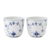 ロイヤルコペンハーゲン（Royal Copenhagen） ブルー フルーテッド プレイン カップ ペア 7.5×H6cm 130ml 1101149／1062453