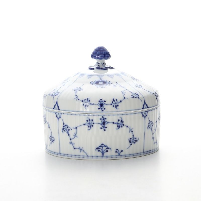 ロイヤルコペンハーゲン（Royal Copenhagen） ブルー フルーテッド プレイン ボックスラウンド 11.5cm 1101175／1016758