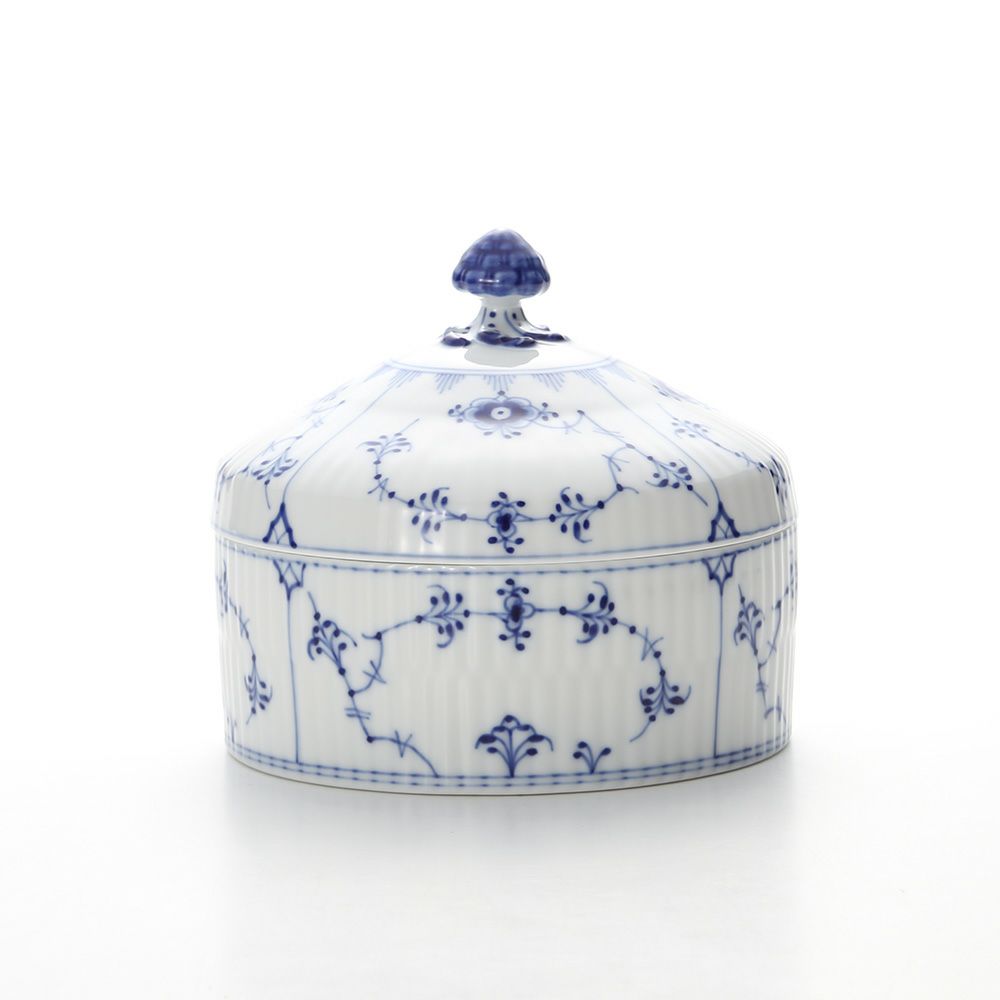 ロイヤルコペンハーゲン（Royal Copenhagen） ブルー フルーテッド プレイン ボックスラウンド 11.5cm 1101175／1016758