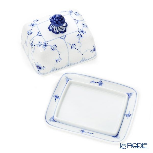 ロイヤルコペンハーゲン（Royal Copenhagen） ブルー フルーテッド プレイン バターディッシュ 1101204／1026442