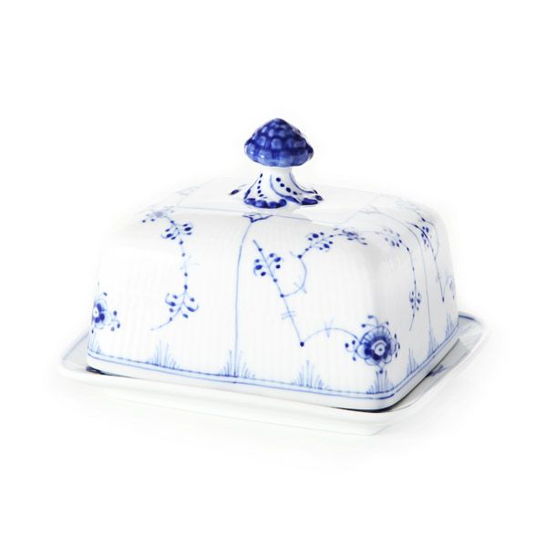 ロイヤルコペンハーゲン（Royal Copenhagen） ブルー フルーテッド プレイン バターディッシュ 1101204／1026442