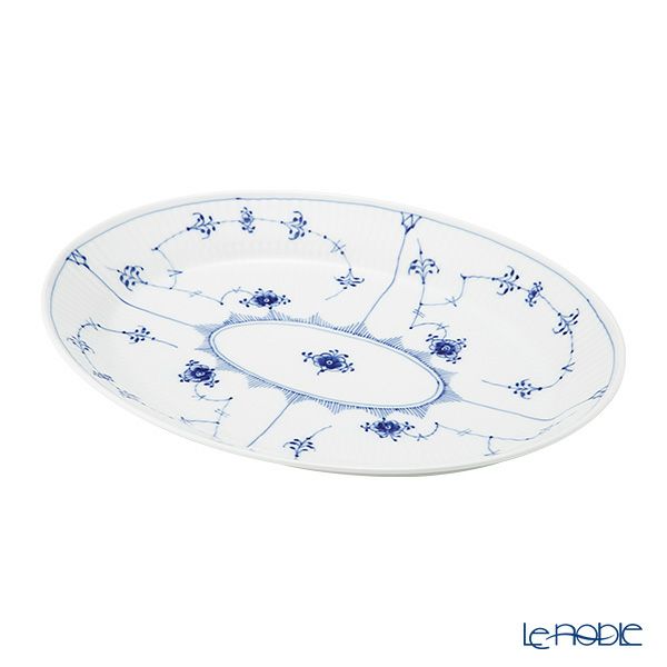 ロイヤルコペンハーゲン（Royal Copenhagen） ブルー フルーテッド プレイン オーバル ディッシュ ディープ 30×23.5×H3.5cm 1101371／1016760