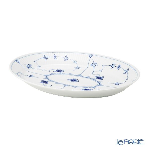 ロイヤルコペンハーゲン（Royal Copenhagen） ブルー フルーテッド プレイン オーバル ディッシュ ディープ 30×23.5×H3.5cm 1101371／1016760
