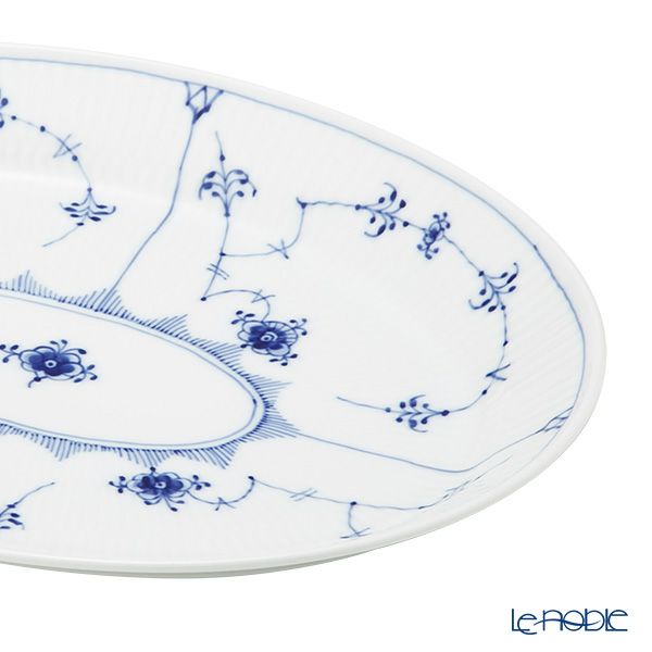 ロイヤルコペンハーゲン（Royal Copenhagen） ブルー フルーテッド プレイン オーバル ディッシュ ディープ 30×23.5×H3.5cm 1101371／1016760