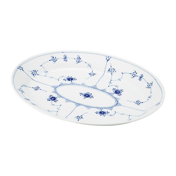ロイヤルコペンハーゲン（Royal Copenhagen） ブルー フルーテッド プレイン オーバル ディッシュ ディープ 30×23.5×H3.5cm 1101371／1016760
