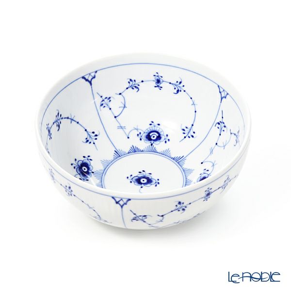 ロイヤルコペンハーゲン（Royal Copenhagen） ブルー フルーテッド プレイン ボウル 15cm×H7cm 1101455