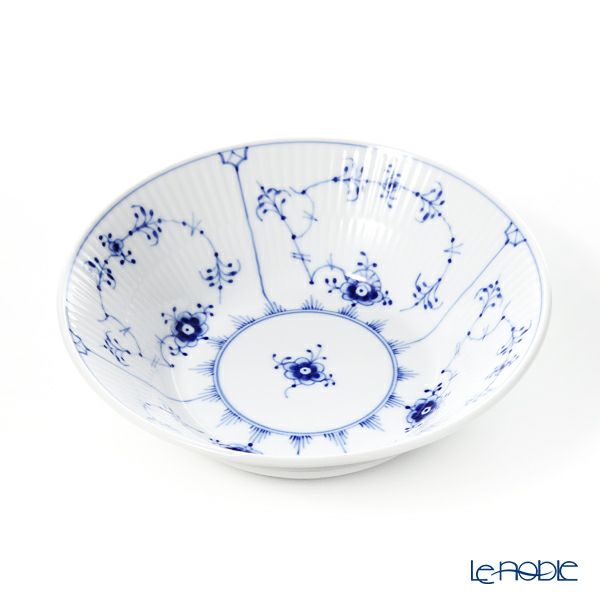 ロイヤルコペンハーゲン（Royal Copenhagen） ブルー フルーテッド プレイン ディーププレート 17×H5cm 1101600