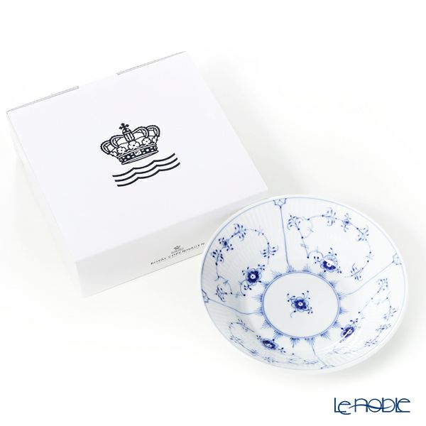 ロイヤルコペンハーゲン（Royal Copenhagen） ブルー フルーテッド プレイン ディーププレート 17×H5cm 1101600