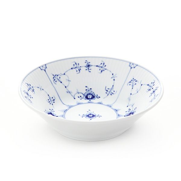 ロイヤルコペンハーゲン（Royal Copenhagen） ブルー フルーテッド プレイン ディーププレート 17×H5cm 1101600