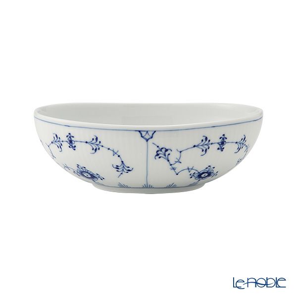 ロイヤルコペンハーゲン（Royal Copenhagen） ブルー フルーテッド プレイン オーバルボウル 15.5cm／370ml 01602／1062910