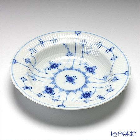 ロイヤルコペンハーゲン（Royal Copenhagen） ブルー フルーテッド プレイン プレート（ディープ） 21cm 1101604／1017195