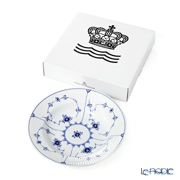 ロイヤルコペンハーゲン（Royal Copenhagen） ブルー フルーテッド プレイン プレート（ディープ） 23cm 1101605／1017196
