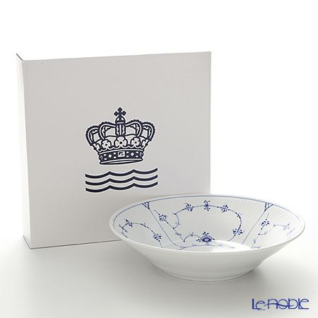 ロイヤルコペンハーゲン（Royal Copenhagen） ブルー フルーテッド プレイン パスタプレート 24×6cm 1101606／1016769