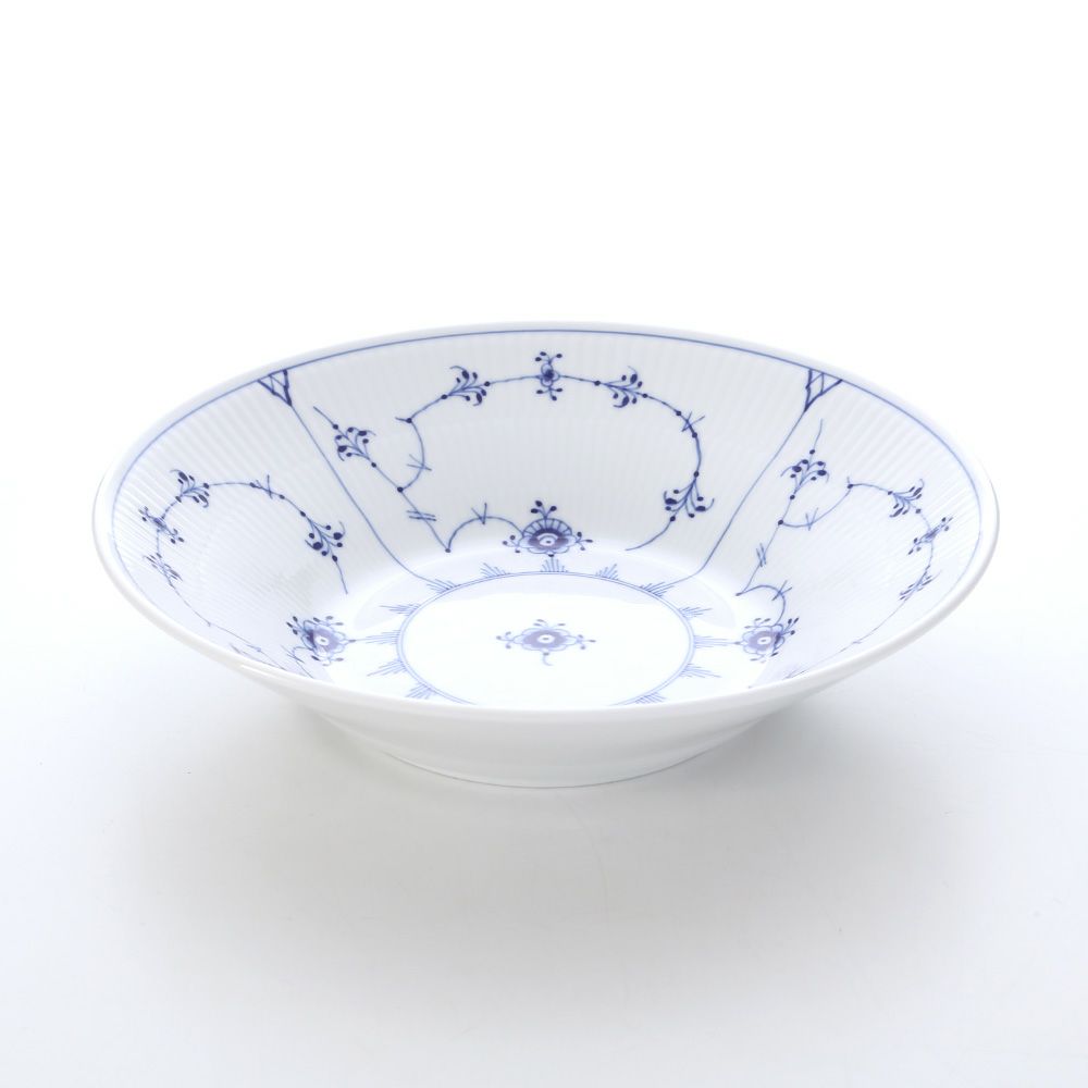 ロイヤルコペンハーゲン（Royal Copenhagen） ブルー フルーテッド プレイン パスタプレート 24×6cm 1101606／1016769