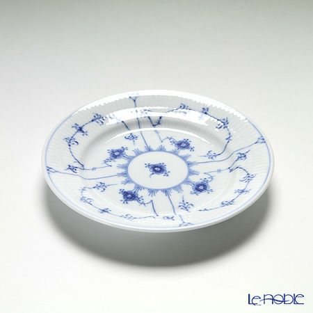 ロイヤルコペンハーゲン（Royal Copenhagen） ブルー フルーテッド プレイン プレート 17cm 1101617／1017198
