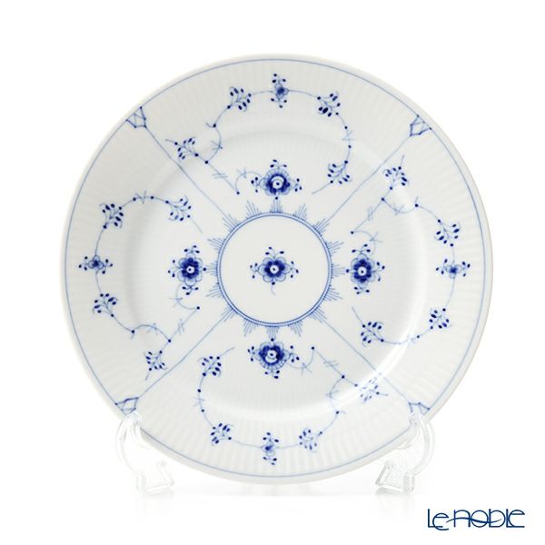 ロイヤルコペンハーゲン（Royal Copenhagen） ブルー フルーテッド プレイン プレート（フラット） 22cm 1101622／1017200