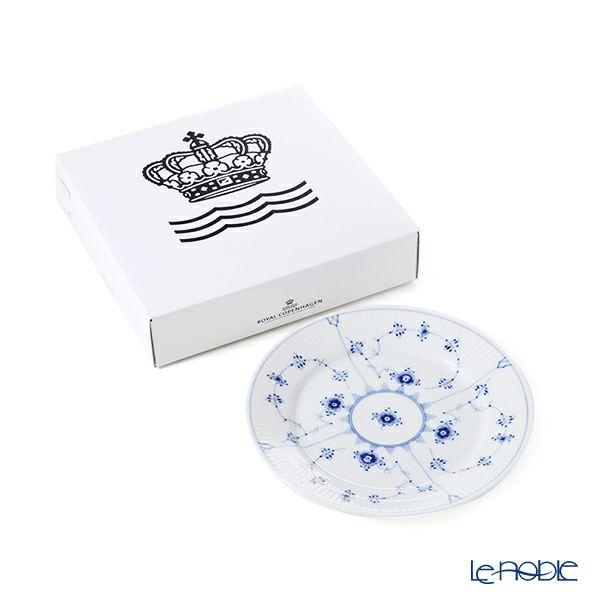 ロイヤルコペンハーゲン（Royal Copenhagen） ブルー フルーテッド プレイン プレート（フラット） 22cm 1101622／1017200
