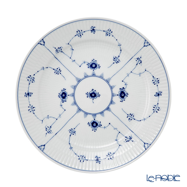 ロイヤルコペンハーゲン（Royal Copenhagen） ブルー フルーテッド プレイン プレート（フラット） 25cm 1101625／1017201