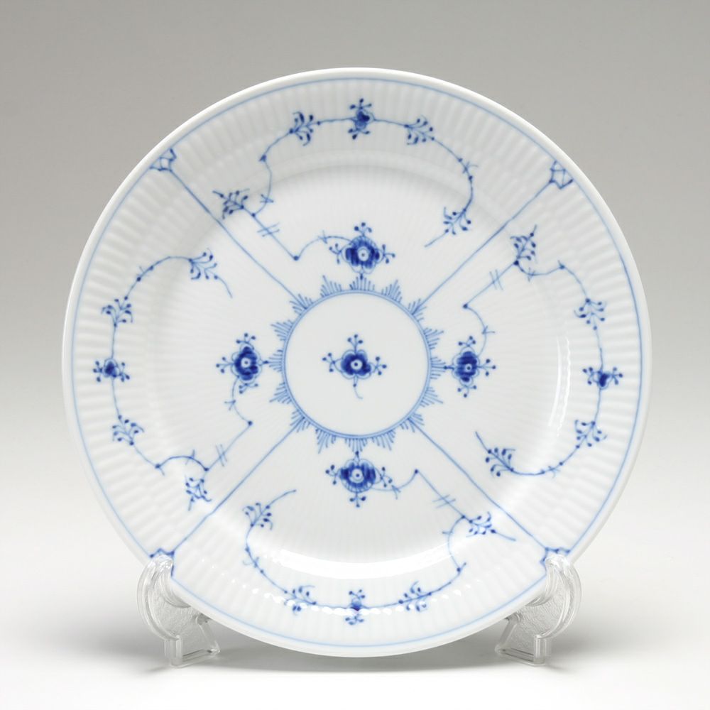 ロイヤルコペンハーゲン（Royal Copenhagen） ブルー フルーテッド プレイン プレート（フラット） 25cm 1101625／1017201