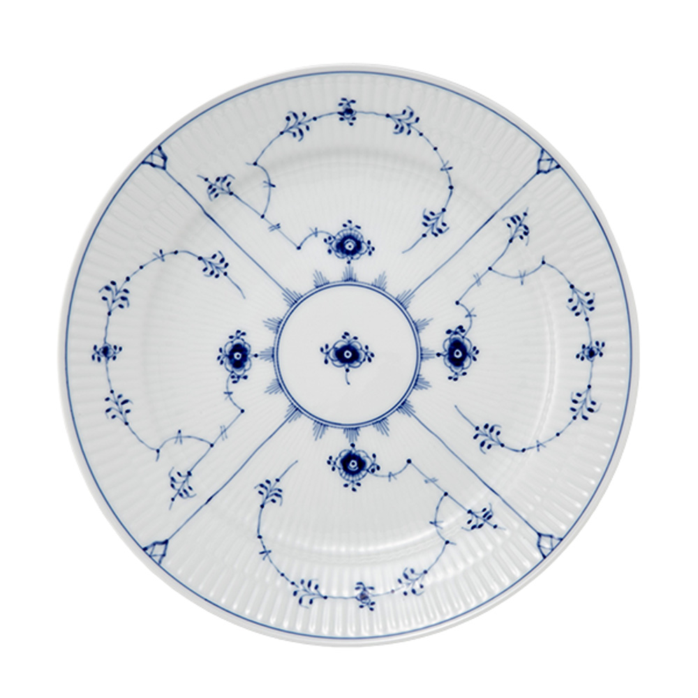 ロイヤルコペンハーゲン（Royal Copenhagen） ブルー フルーテッド プレイン プレート（フラット） 25cm 1101625／1017201