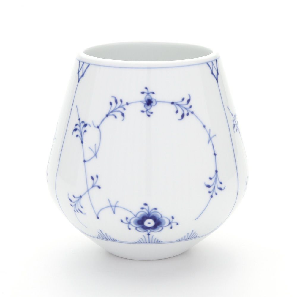 ロイヤルコペンハーゲン（Royal Copenhagen） ブルー フルーテッド プレイン ベース S 12cm 1101680／1016770