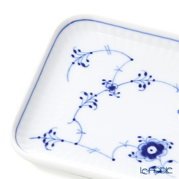 ロイヤルコペンハーゲン（Royal Copenhagen） ブルー フルーテッド プレイン スモールスクエアディッシュ 10x10cm 1101709／1026608