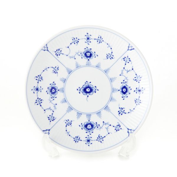 ロイヤルコペンハーゲン（Royal Copenhagen） ブルー フルーテッド プレイン クーププレート 15cm 1101725